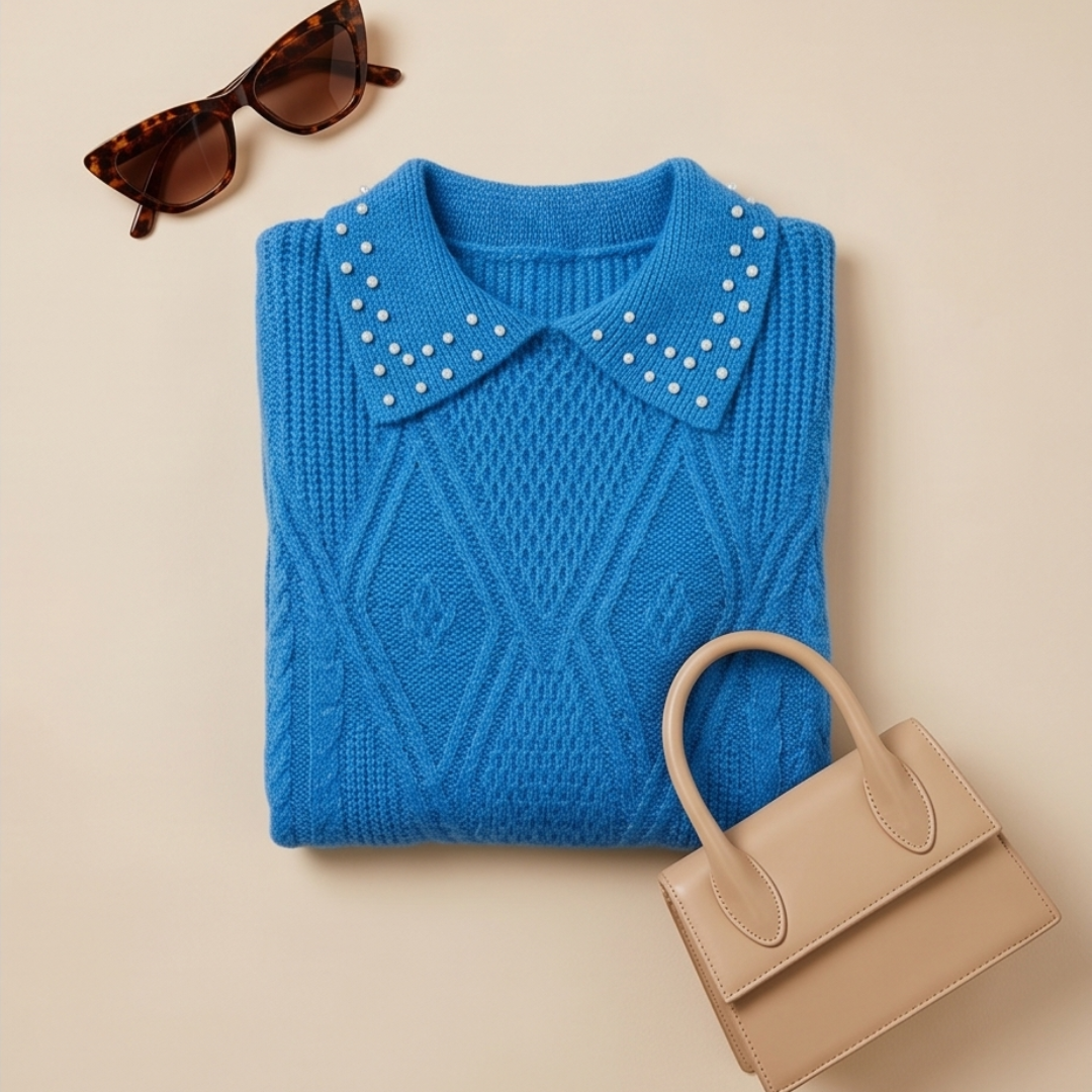 SWEATER PERLA CELESTE